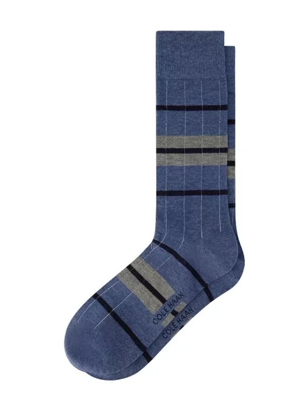 Cole Haan Men's 1-Pack Textured Dress Crew Socks